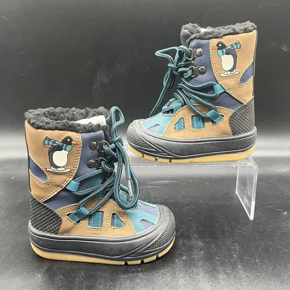 Fisher Price 1998 childs snow boots size 5 Vintage B-154C faux fur winter